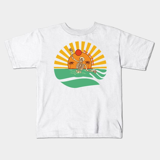 Ahoy, Adventure! Kids T-Shirt by CatherinePill